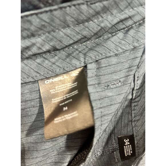 O’Neill crossover board shorts blue striped men’s size 34 - Picture 6 of 7